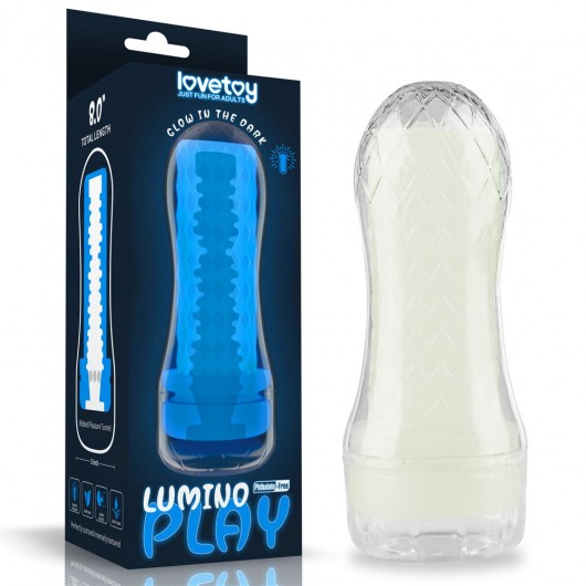 Светящийся в темноте мастурбатор Lumino Play Masturbator Ribbed - Lovetoy - в Петрозаводске купить с доставкой