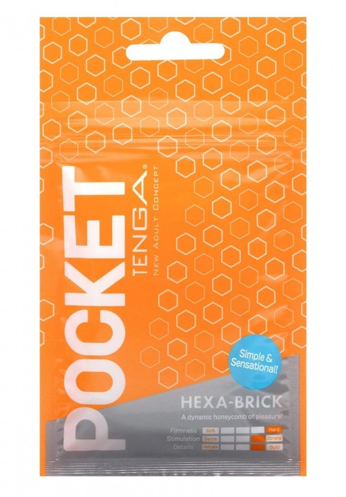 Карманный мастурбатор HEXA-BRICK - Tenga - в Петрозаводске купить с доставкой