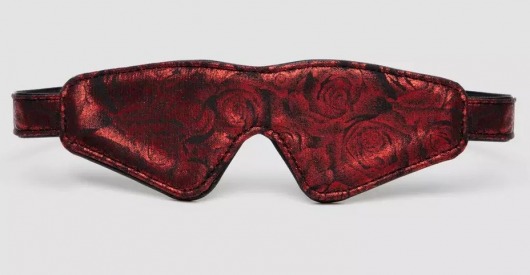 Двусторонняя красно-черная маска на глаза Reversible Faux Leather Blindfold - Fifty Shades of Grey - купить с доставкой в Петрозаводске