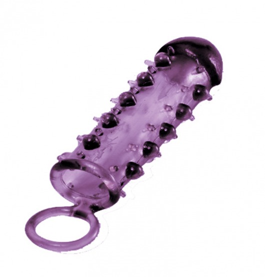 Закрытая фиолетовая насадка с пупырышками SAMURAI PENIS SLEEVE PURPLE - 14,5 см. - NMC - в Петрозаводске купить с доставкой