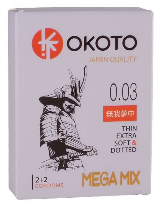 Набор из 4 презервативов OKOTO MegaMIX - Sitabella - купить с доставкой в Петрозаводске
