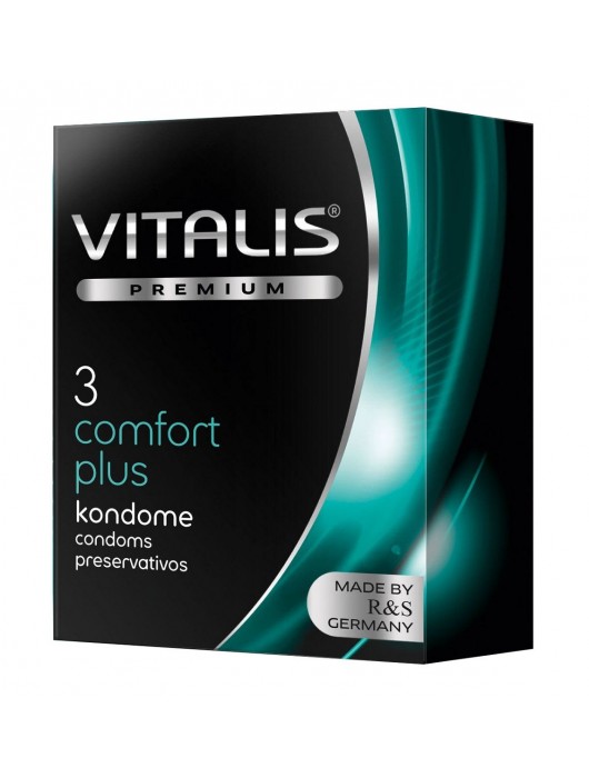 Контурные презервативы VITALIS PREMIUM comfort plus - 3 шт. - Vitalis - купить с доставкой в Петрозаводске