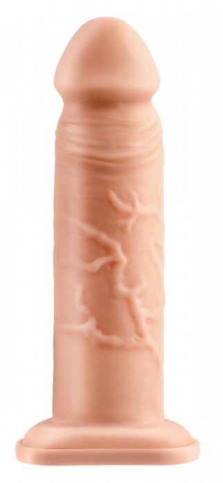 Телесный реалистичный фаллоимитатор с полостью Silicone Hollow Extension - 20 см. - Pipedream - купить с доставкой в Петрозаводске