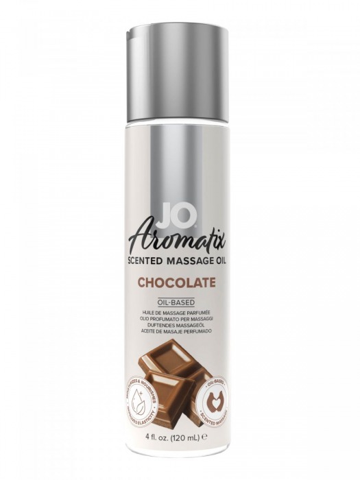 Массажное масло JO Aromatix Massage Oil Chocolate с ароматом шоколада - 120 мл. - System JO - купить с доставкой в Петрозаводске