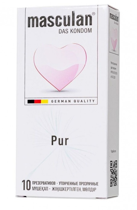 Супертонкие презервативы Masculan Pur - 10 шт. - Masculan - купить с доставкой в Петрозаводске
