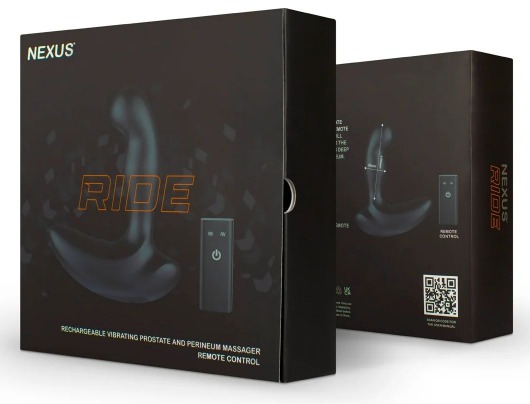 Черный вибромассажер простаты и промежности Nexus Ride - 14 см. - Nexus Range - в Петрозаводске купить с доставкой