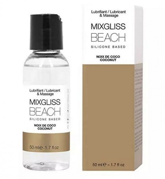Смазка на силиконовой основе Mixgliss Beach - 50 мл. - Mixgliss - купить с доставкой в Петрозаводске