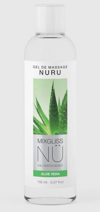 Массажный гель на водной основе Mixgliss NU Aloe Vera - 150 мл. - Mixgliss - купить с доставкой в Петрозаводске
