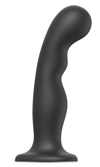 Черная насадка Strap-On-Me Dildo Plug P G size XXL - Strap-on-me - купить с доставкой в Петрозаводске