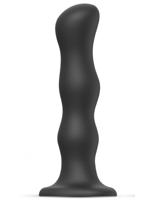 Черная насадка Strap-On-Me Dildo Geisha Balls size XL - Strap-on-me - купить с доставкой в Петрозаводске