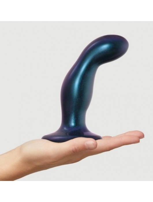 Темно-синяя насадка Strap-On-Me Dildo Plug Snaky size M - Strap-on-me - купить с доставкой в Петрозаводске