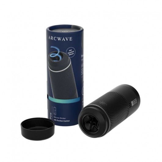 Черный мастурбатор с контролем всасывания Arcwave Pow Stroker - Arcwave - в Петрозаводске купить с доставкой