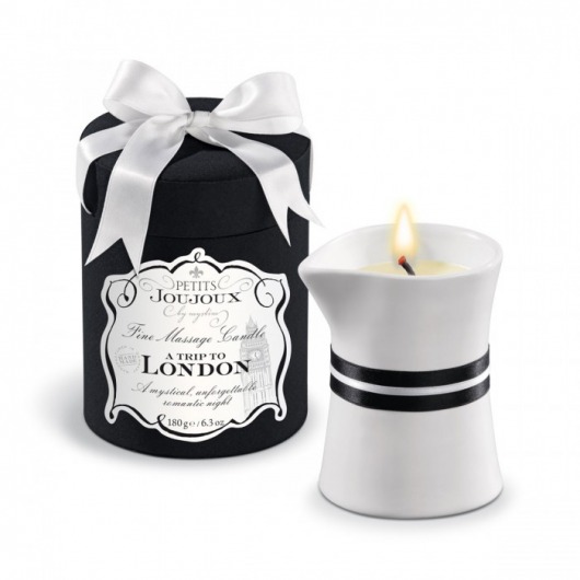 Массажное масло в виде большой свечи Petits Joujoux London с ароматом ревеня, амбры и чёрной смородины - MyStim - купить с доставкой в Петрозаводске
