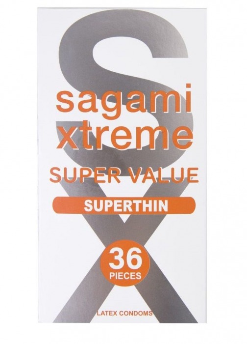 Ультратонкие презервативы Sagami Xtreme Superthin - 36 шт. - Sagami - купить с доставкой в Петрозаводске