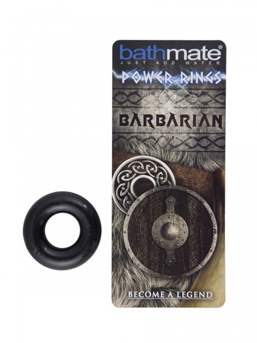 Чёрное эрекционное кольцо Barbarian - Bathmate - в Петрозаводске купить с доставкой