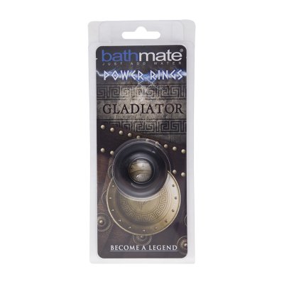 Чёрное эрекционное кольцо Gladiator - Bathmate - в Петрозаводске купить с доставкой