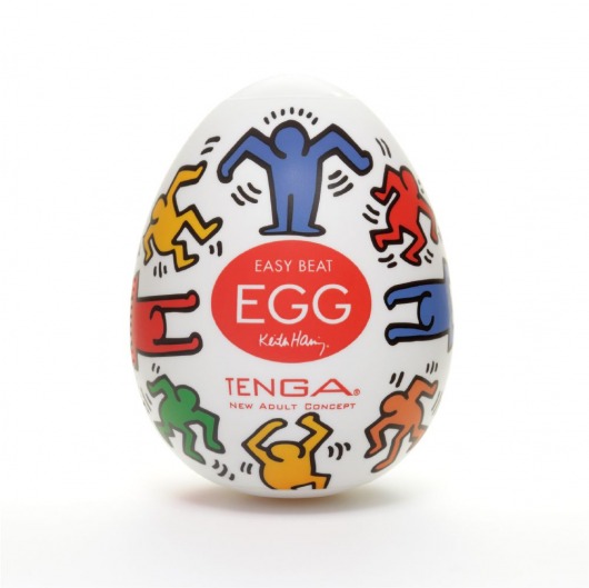 Мастурбатор-яйцо Keith Haring EGG DANCE - Tenga - в Петрозаводске купить с доставкой