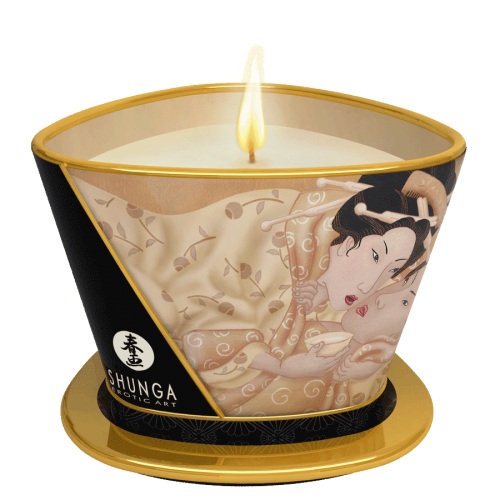 Массажная свеча Vanilla Fetish с ароматом ванили - 170 мл. - Shunga - купить с доставкой в Петрозаводске