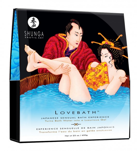 Соль для ванны Lovebath Ocean temptation, превращающая воду в гель - 650 гр. - Shunga - купить с доставкой в Петрозаводске
