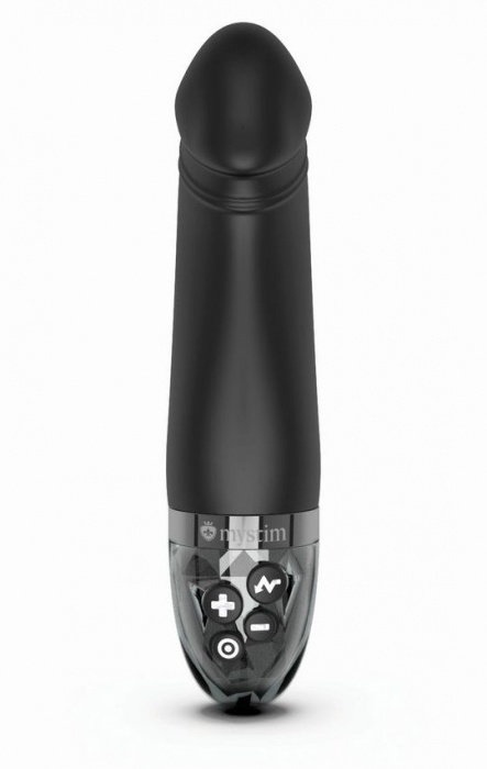 Черный вибратор с электростимуляцией Real Deal Neal - 16,5 см. - MyStim - купить с доставкой в Петрозаводске
