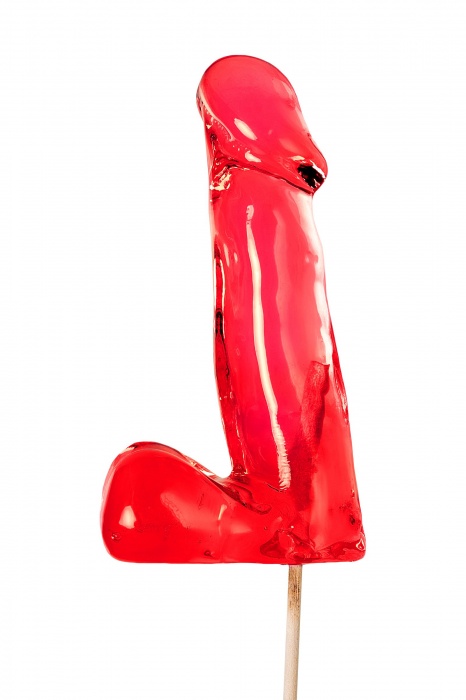 Красный леденец в форме члена со вкусом виски - 173 гр. - Sosuчki - купить с доставкой в Петрозаводске