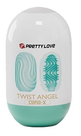 Бирюзовый мастурбатор-яйцо Twist Angel - Baile - в Петрозаводске купить с доставкой