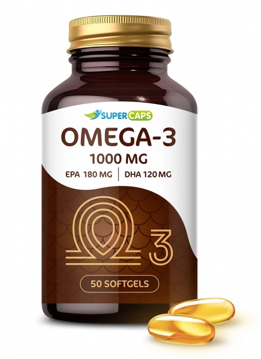 Пищевая добавка SuperCaps OMEGA-3 - 50 капсул (1000 мг) - SuperCaps - купить с доставкой в Петрозаводске