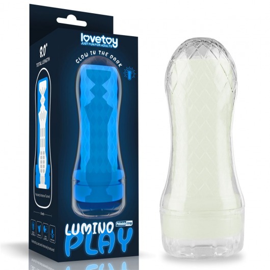 Светящийся в темноте мастурбатор Lumino Play Masturbator Pocketed - Lovetoy - в Петрозаводске купить с доставкой