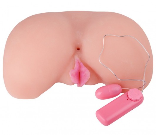 Вагина из кибер-кожи с выносным пультом управления вибрацией - LOVETOY (А-Полимер) - в Петрозаводске купить с доставкой