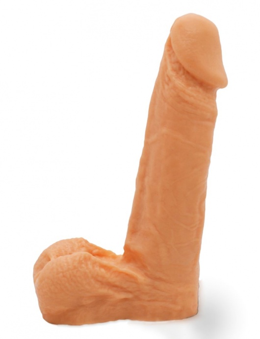 Реалистичный фаллоимитатор с мошонкой на трусиках Харнесс - 16,5 см. - LOVETOY (А-Полимер) - купить с доставкой в Петрозаводске