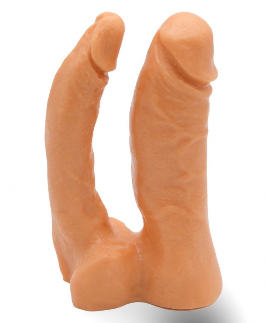 Двойной фаллоимитатор на трусиках с плугом - 15 см. - LOVETOY (А-Полимер) - купить с доставкой в Петрозаводске