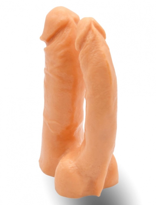 Двойной фаллоимитатор на трусиках с плугом - 15 см. - LOVETOY (А-Полимер) - купить с доставкой в Петрозаводске