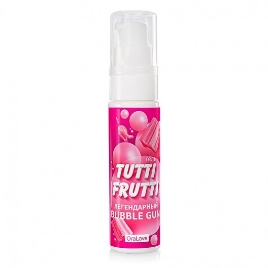 Интимный гель на водной основе Tutti-Frutti Bubble Gum - 30 гр. - Биоритм - купить с доставкой в Петрозаводске