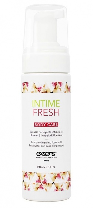 Органическая интимная очищающая пенка Intime Fresh - 150 мл. - Exsens - купить с доставкой в Петрозаводске