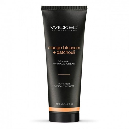 Массажный легкий крем WICKED Orange Blossom plus Patchouli - 120 мл. - Wicked - купить с доставкой в Петрозаводске