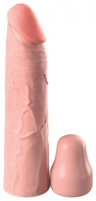 Телесная насадка-удлинитель 1 Inch Silicone X-tension - 17,8 см. - Pipedream - в Петрозаводске купить с доставкой