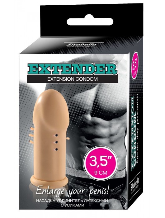 Латексная насадка-удлинитель с усиками - Sitabella - в Петрозаводске купить с доставкой