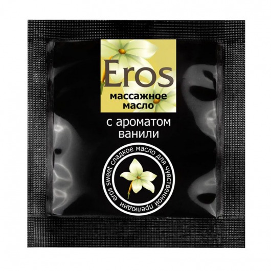 Саше массажного масла Eros sweet c ароматом ванили - 4 гр. - Биоритм - купить с доставкой в Петрозаводске