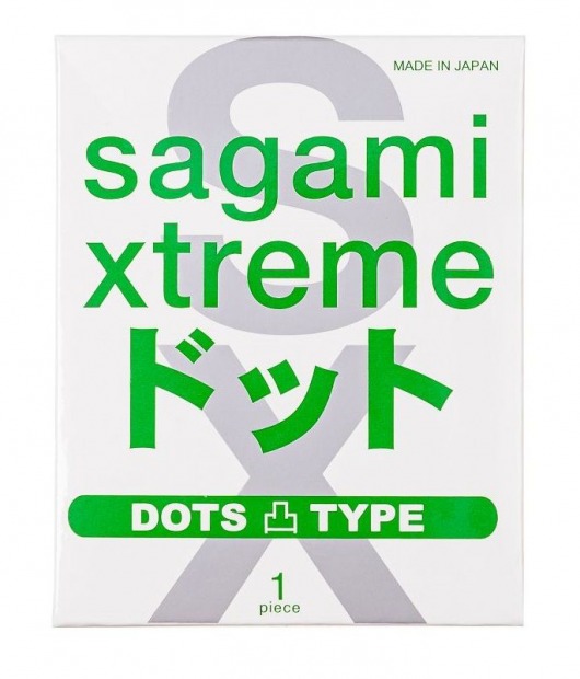 Презерватив Sagami Xtreme Type-E с точками - 1 шт. - Sagami - купить с доставкой в Петрозаводске