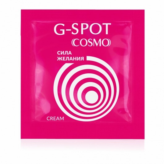 Стимулирующий интимный крем для женщин Cosmo G-spot - 2 гр. - Биоритм - купить с доставкой в Петрозаводске