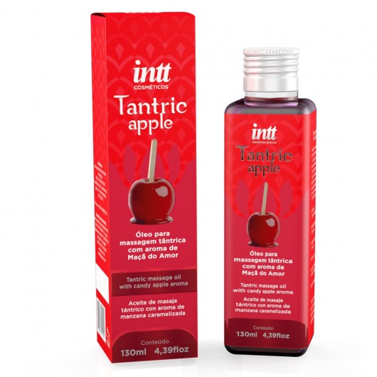 Массажное масло Tantric Apple с ароматом яблока - 130 мл. - INTT - купить с доставкой в Петрозаводске