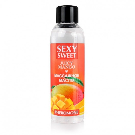 Массажное масло Sexy Sweet Juicy Mango с феромонами и ароматом манго - 75 мл. - Биоритм - купить с доставкой в Петрозаводске