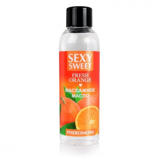 Массажное масло Sexy Sweet Fresh Orange с ароматом апельсина и феромонами - 75 мл. - Биоритм - купить с доставкой в Петрозаводске