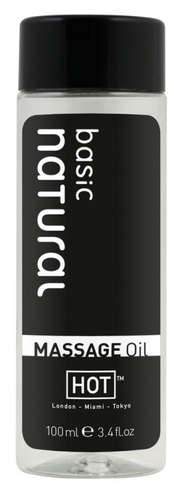 Массажное масло для тела Natural Basic - 100 мл. - HOT - купить с доставкой в Петрозаводске