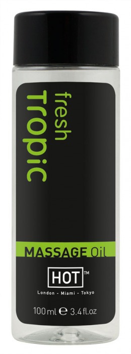 Массажное масло для тела Tropic Fresh - 100 мл. - HOT - купить с доставкой в Петрозаводске