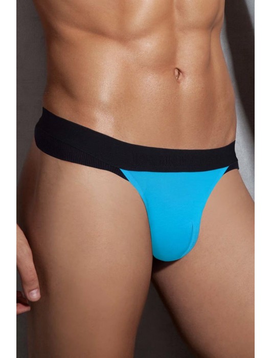 Черно-голубые трусы-стринги Doreanse Fitness - Doreanse купить с доставкой