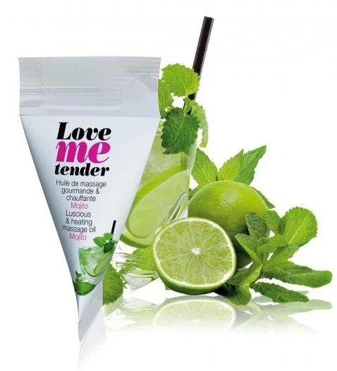 Съедобное согревающее массажное масло Love Me Tender Mojito с ароматом мохито - 10 мл. - Love to Love - купить с доставкой в Петрозаводске