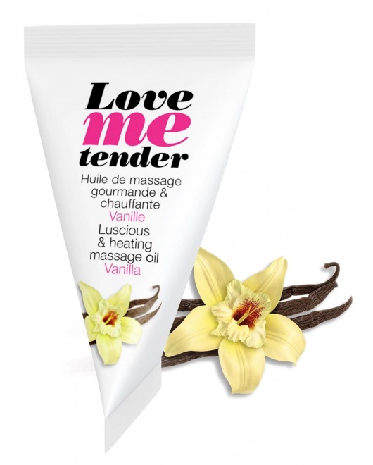 Съедобное согревающее массажное масло Love Me Tender Vanilla с ароматом ванили - 10 мл. - Love to Love - купить с доставкой в Петрозаводске