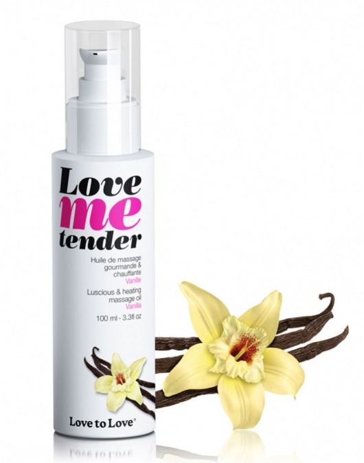 Съедобное согревающее массажное масло Love Me Tender Vanilla с ароматом ванили - 100 мл. - Love to Love - купить с доставкой в Петрозаводске