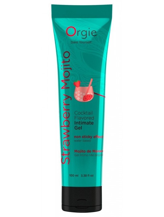 Съедобный интимный гель Orgie Lube Tube Cocktail Strawberry Mojito - 100 мл. - ORGIE - купить с доставкой в Петрозаводске